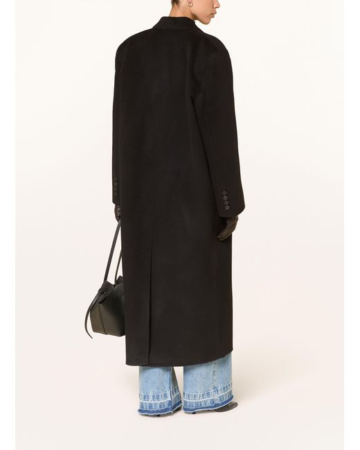 Frankie Shop Black Wollmantel GAIA