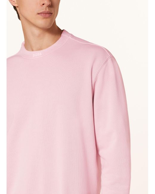 Boss Sweatshirt DYE in Pink für Herren