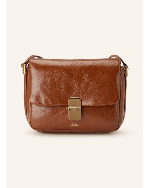 A.P.C. Brown Umhängetasche GRACE SMALL