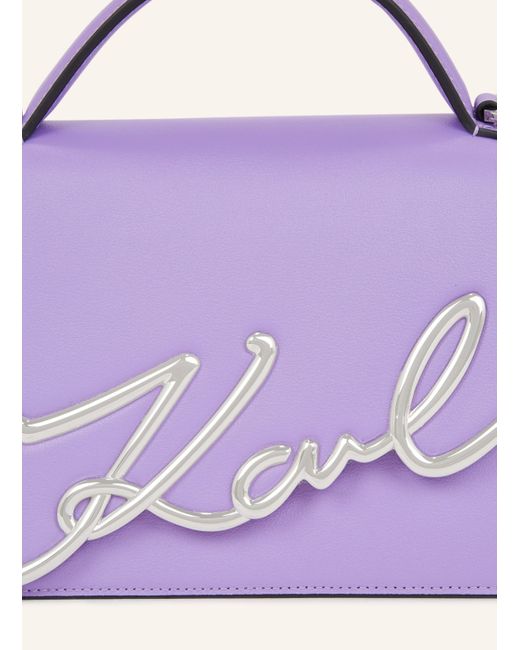 Karl Lagerfeld Purple Umhängetasche