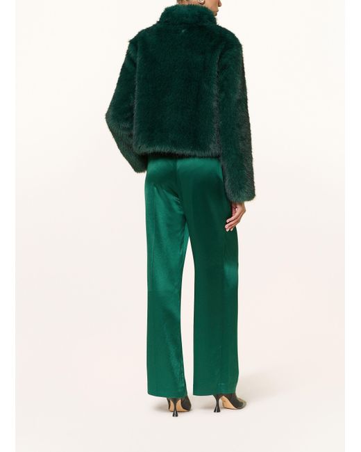 Marc Cain Green Kunstfell-Jacke