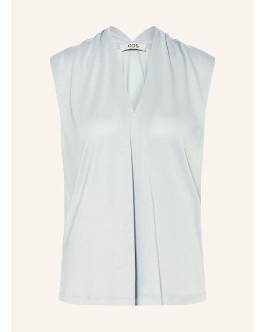 COS Blue Top