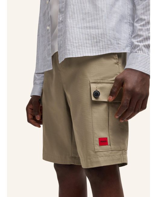 HUGO Casual Hose GARLIO242 Regular Fit in Brown für Herren
