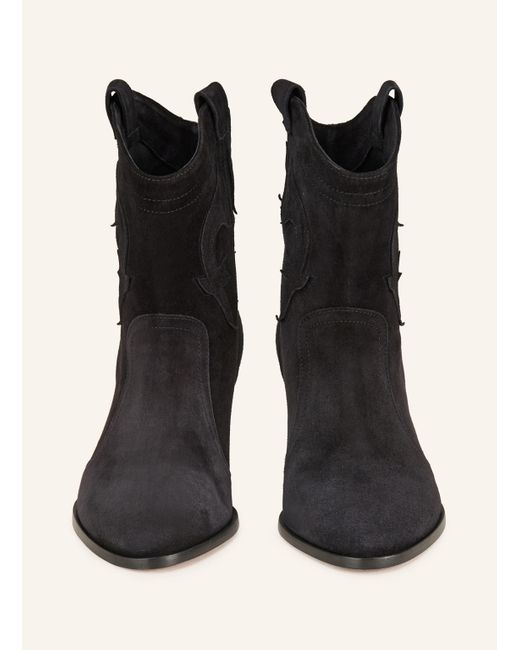 Ba&sh Black Cowboy Boots CASEY