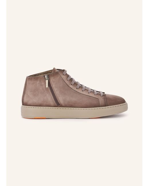 Santoni High-Top-Sneaker DUMP in Brown für Herren