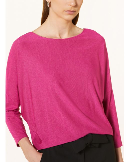 DARLING HARBOUR Pink Longsleeve mit Glitzergarn