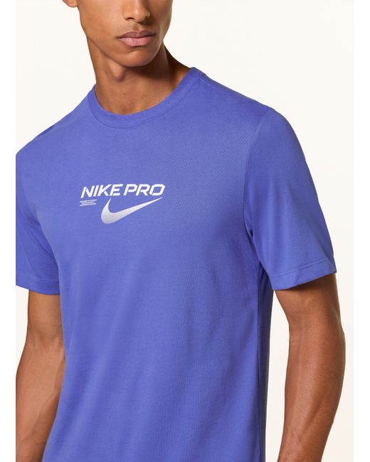 Nike T-Shirt PRO TRAINING in Blue für Herren