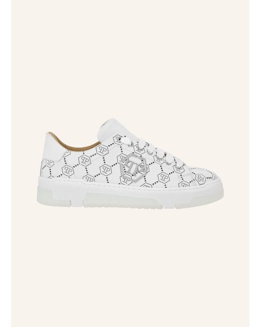 Philipp Plein Natural Lo-Top Turnschuhe MONOGRAM