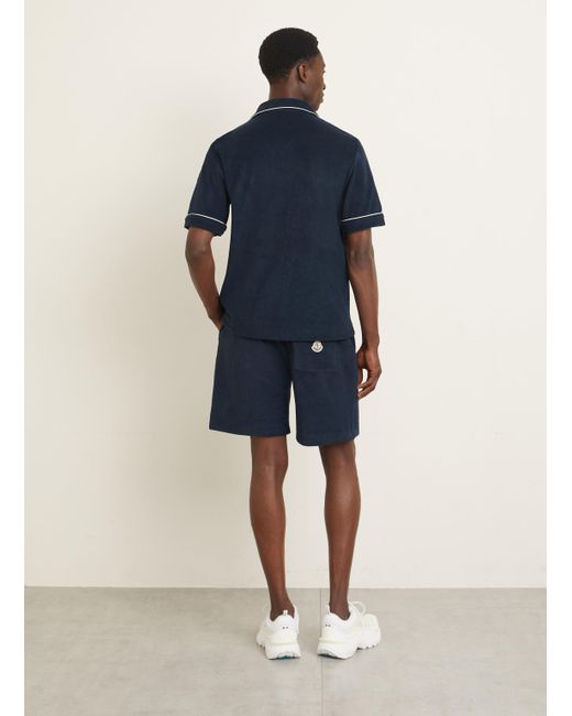 Moncler Frotteeshorts in Blue für Herren
