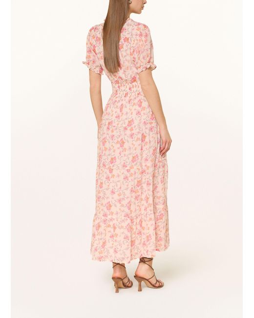 Neo Noir Pink Kleid KANZA mit Rüschen