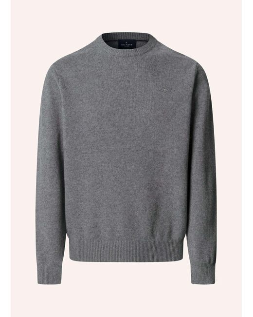 Hackett Pullover LAMBSWOOL CREW in Gray für Herren