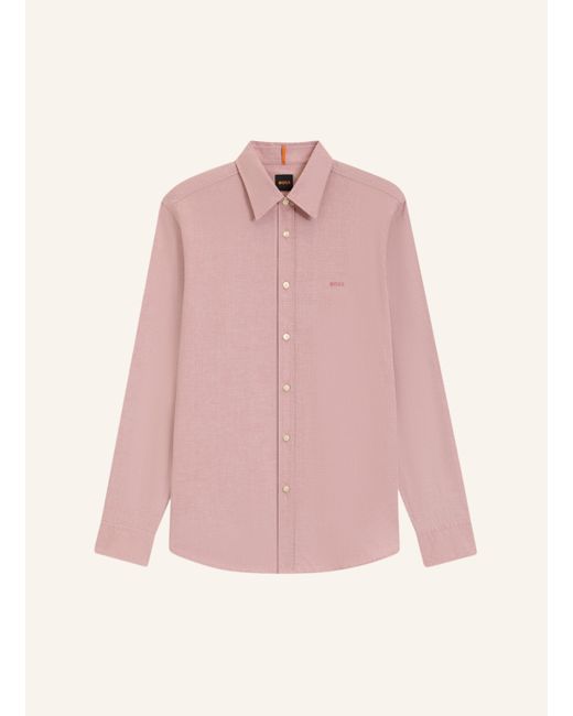 Boss Casual Hemd RELEGANT_6_M Regular Fit in Pink für Herren