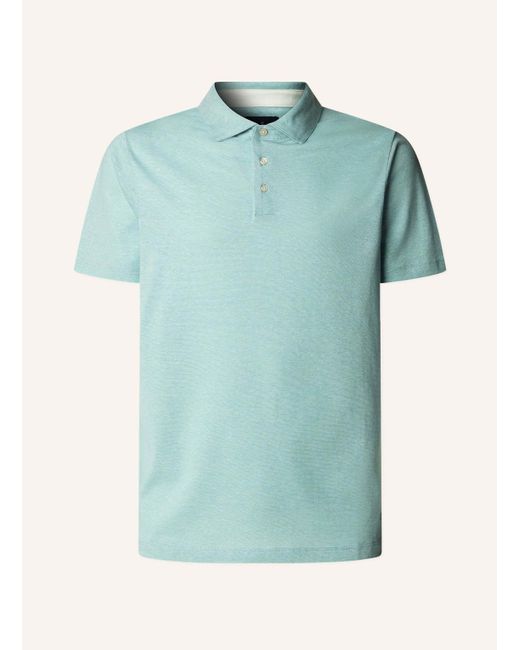 Hackett Poloshirt COTT LINEN FILAFIL in Green für Herren