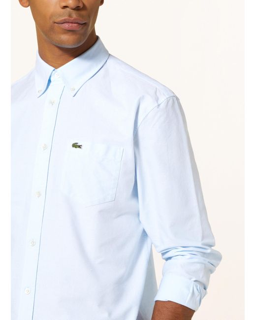 Lacoste Oxfordhemd Regular Fit in White für Herren