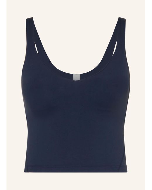 lululemon athletica Blue Cropped-Top ALIGNTM