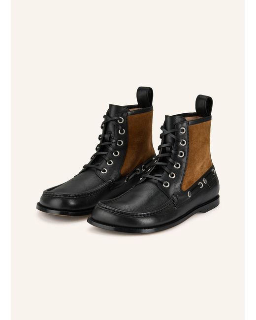 Loewe Schnürboots CAMPO in Black für Herren