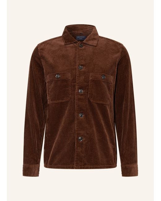 Olymp Cord-Overjacket in Brown für Herren