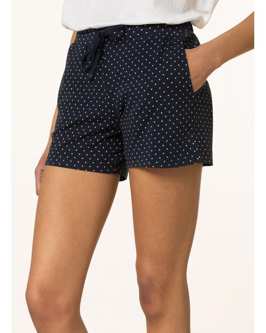 Schiesser Blue Schlafshorts MIX+RELAX