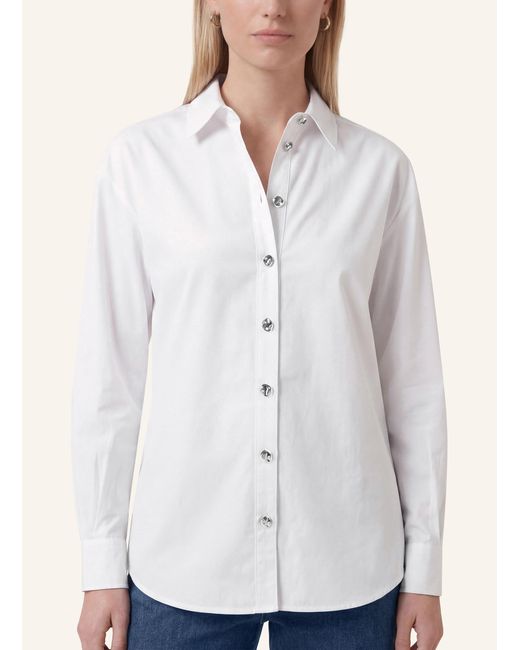 Kaffe White Hemdbluse KANOELLA