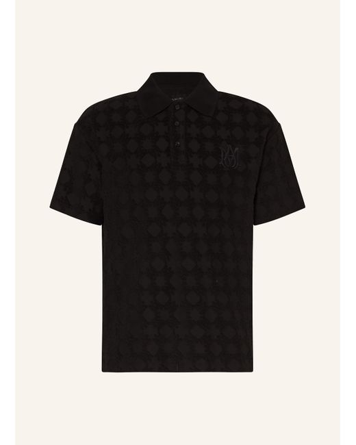 Amiri Frottee-Poloshirt in Black für Herren