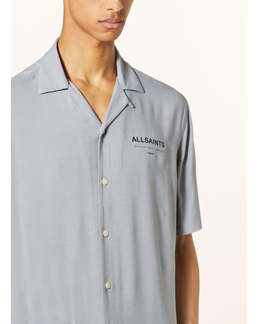AllSaints Resorthemd ACCESS Relaxed Fit in Gray für Herren
