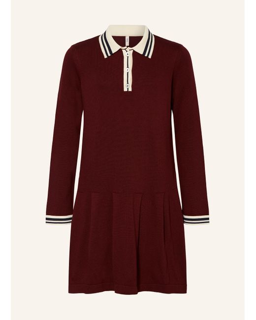 ONLY Red Strick-Polokleid