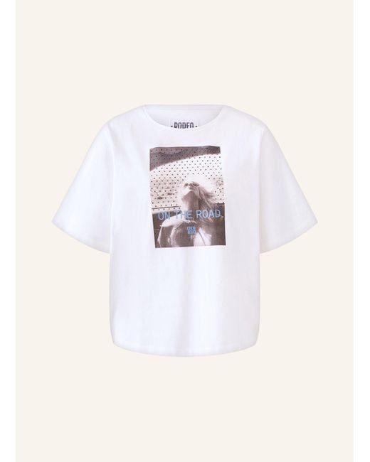 Ouí White T-Shirt mit Schmucksteinen