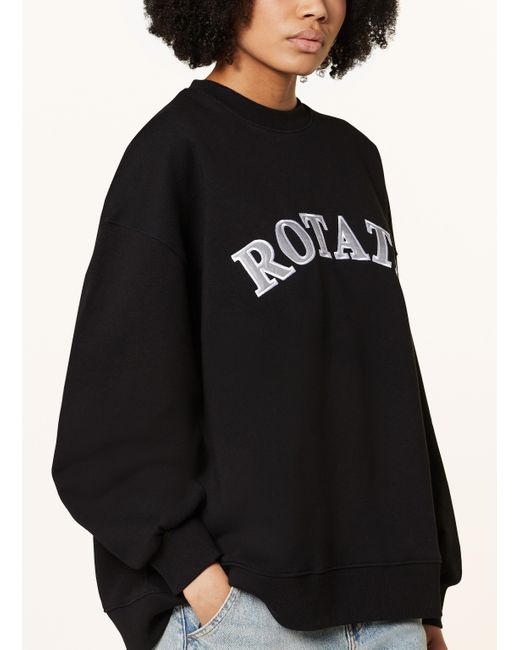 ROTATE BIRGER CHRISTENSEN Black Sweatshirt