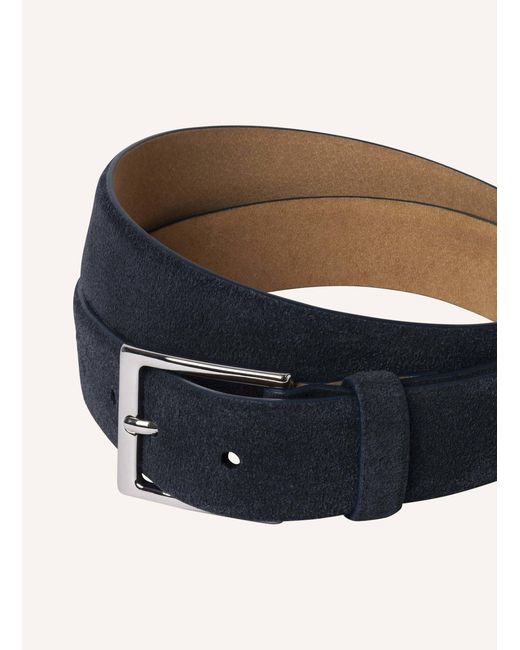 Hackett Gürtel SUEDE FEATHER EDGE in Blue für Herren
