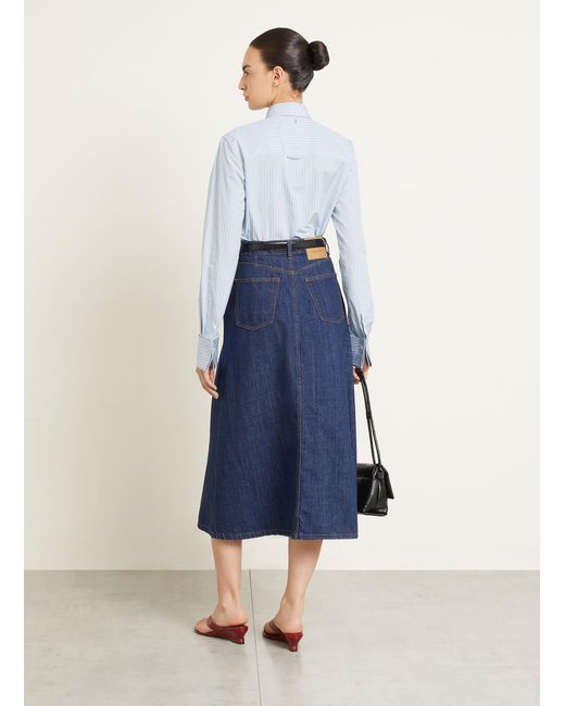 AMI Blue Hemdbluse mit Rüschen