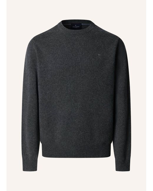Hackett Pullover LAMBSWOOL CREW in Black für Herren