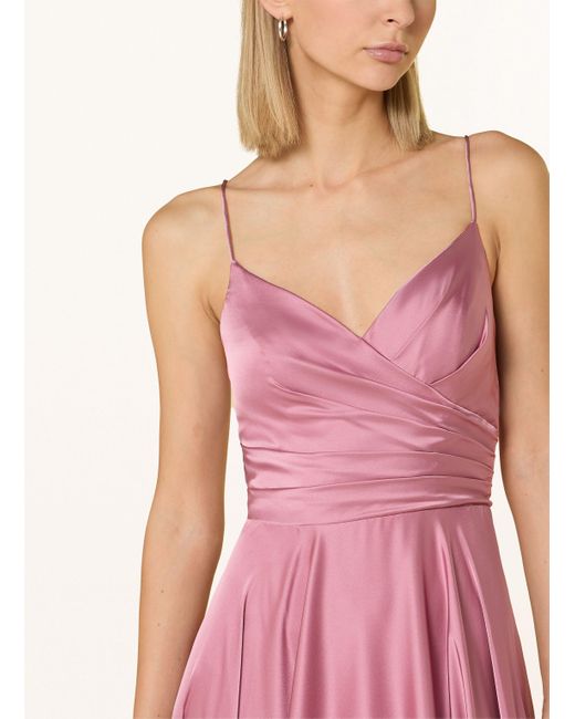 hey kyla Pink Abendkleid aus Satin