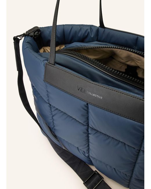 VEE COLLECTIVE Blue Shopper PORTER MARCHE mit Pouch
