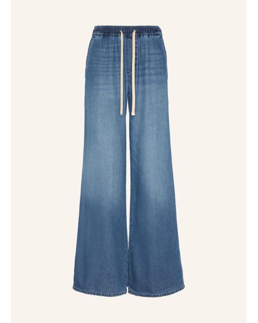 7 For All Mankind Blue Pants PULL ON WIDE LEG Wide Leg fit