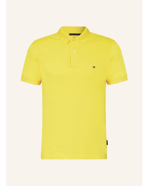 Tommy Hilfiger Piqué-Poloshirt Regular Fit in Gelb für Herren | Lyst DE