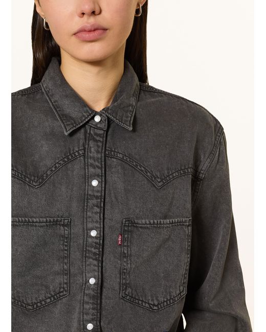Levi's Black Jeans-Hemdbluse