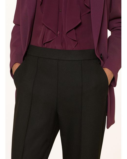 RAFFAELLO ROSSI Black Flanellhose RENÉE