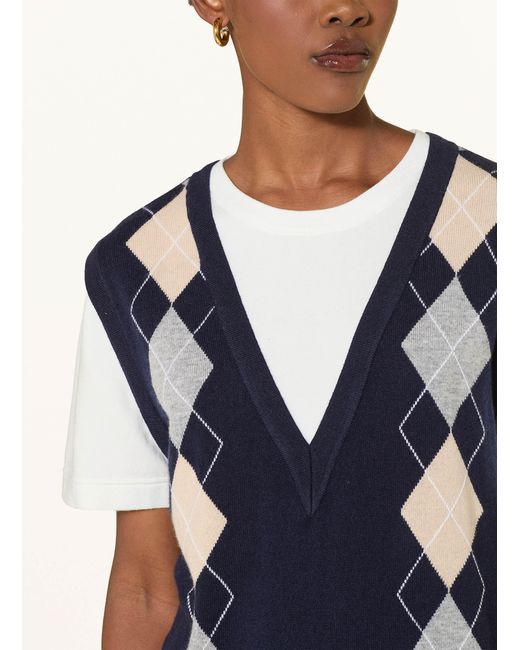 Sandro Blue Strickshirt