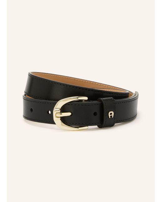 Aigner Black Ledergürtel