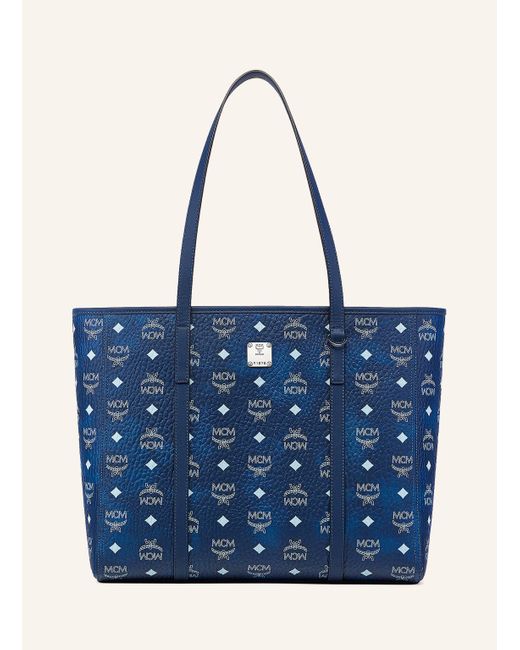 MCM Blue Shopper TONI MEDIUM