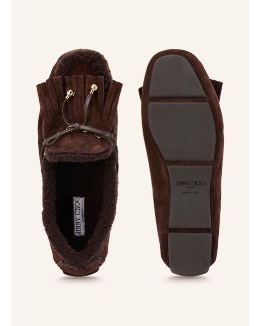 Jimmy Choo Brown Mokassins MANON