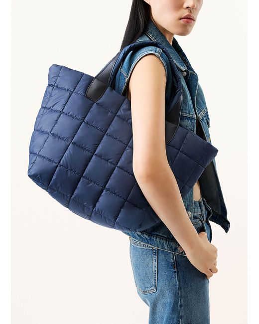 VEE COLLECTIVE Blue Shopper PORTER TOTE MEDIUM