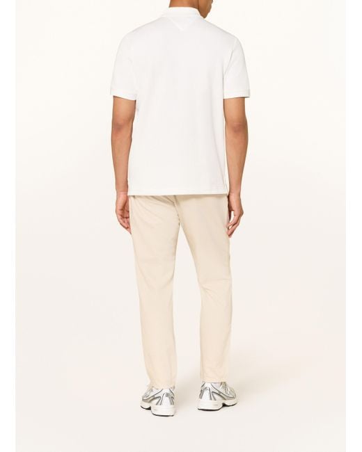 Tommy Hilfiger Strick-Poloshirt in Natural für Herren