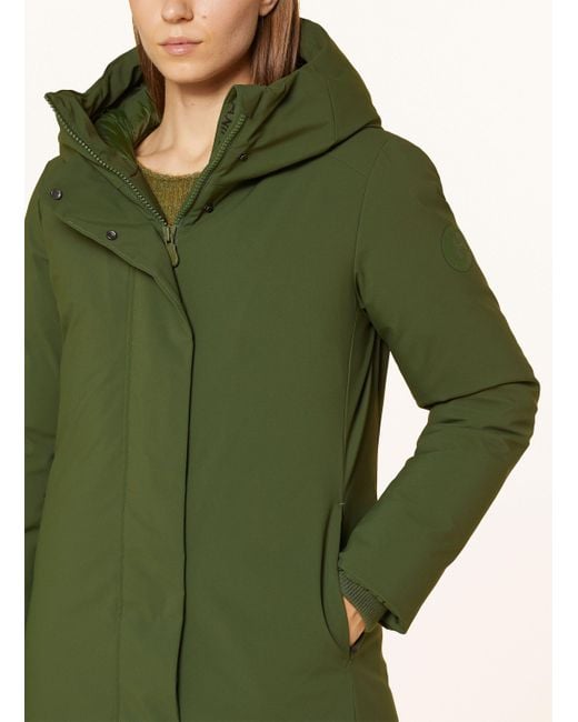 Save The Duck Green Parka SMEG SIENNA