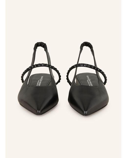 Kennel & Schmenger Black Mary-Jane-Ballerinas GRETA mit Schmucksteinen