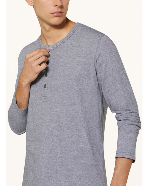 Schiesser Schlafanzug SELECTED! PREMIUM INSPIRATION in Blue für Herren