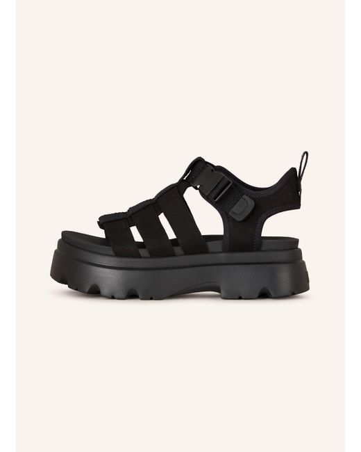 Ugg Black Plateau-Sandalen CORA