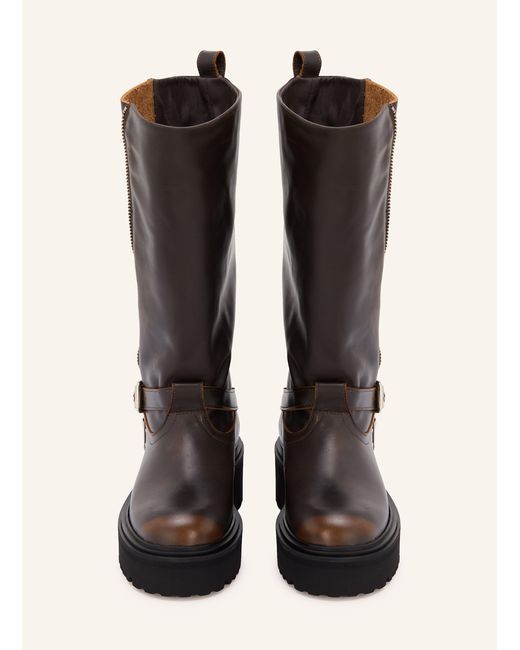 Maje Black Plateau-Boots