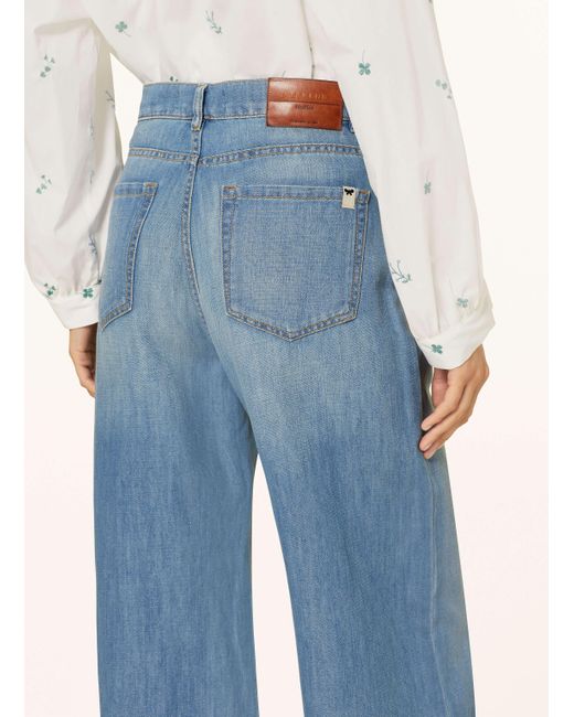 Weekend by Maxmara Blue Wide Leg Jeans VOLPINO