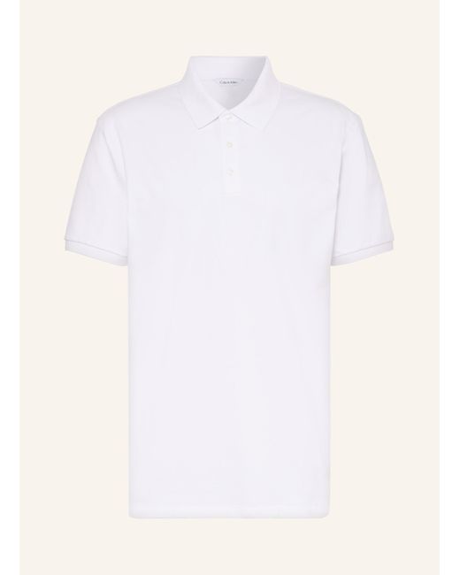 Calvin Klein Jersey-Poloshirt Classic Fit in White für Herren